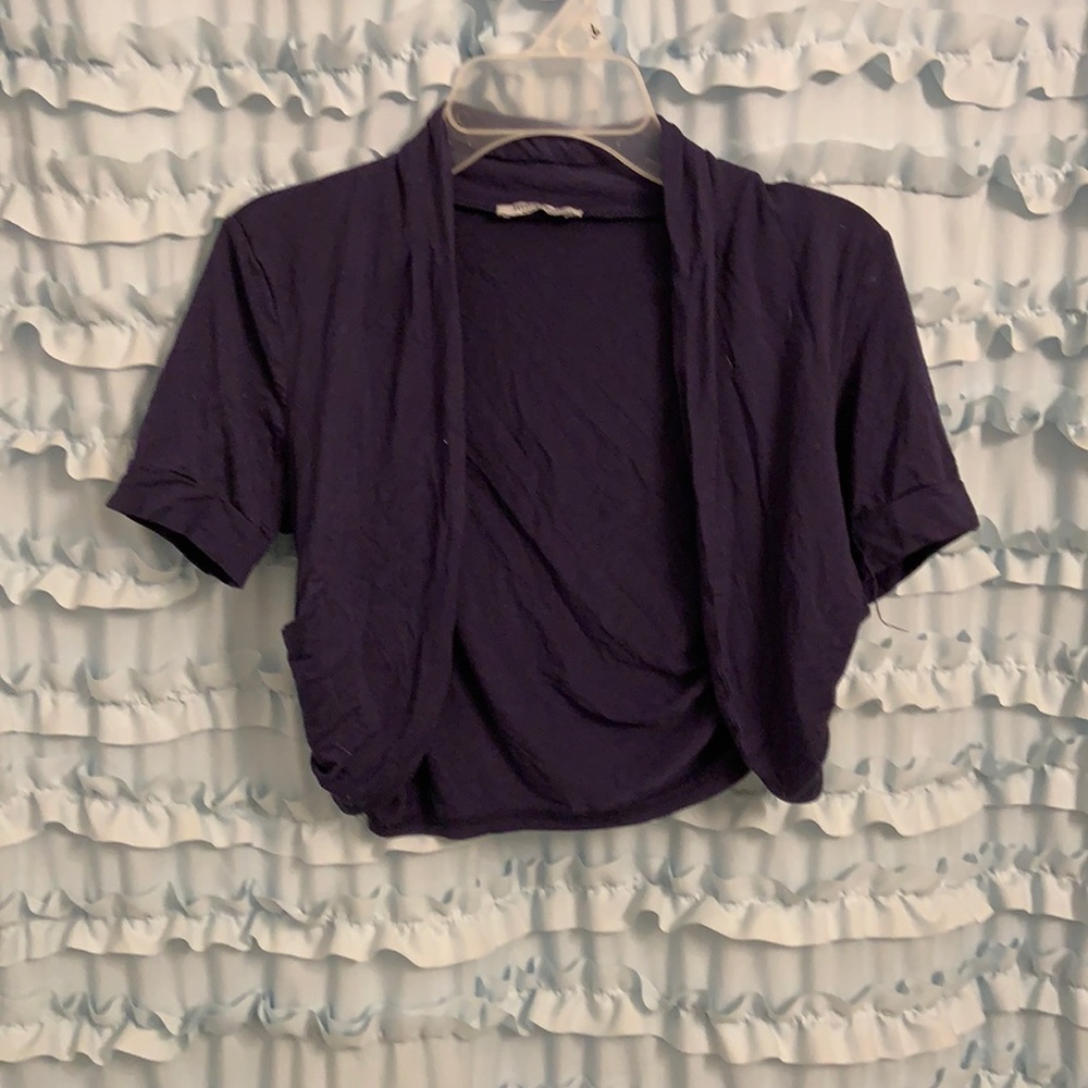 Women’s Navy Shrug. Size XS